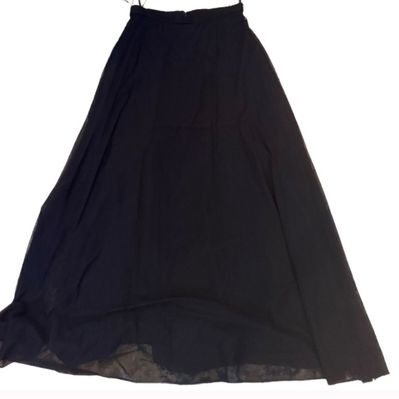 Tadashi Shoji Black A-Line Skirt Size 8 - Picture 5 of 7